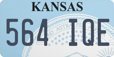 KS license plate 564IQE