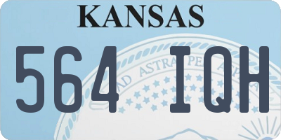 KS license plate 564IQH