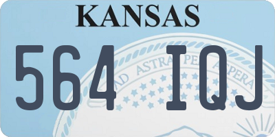 KS license plate 564IQJ