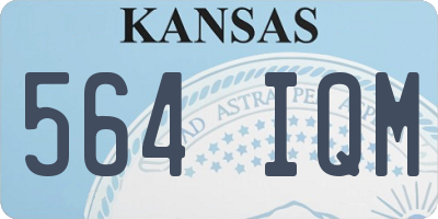 KS license plate 564IQM