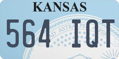 KS license plate 564IQT