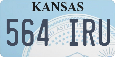 KS license plate 564IRU