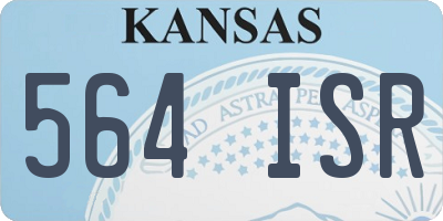 KS license plate 564ISR
