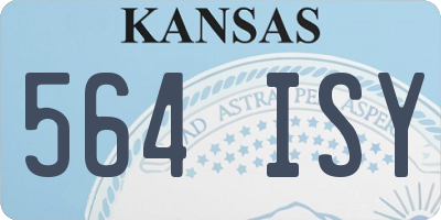 KS license plate 564ISY