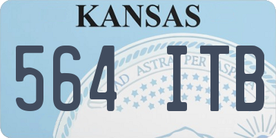 KS license plate 564ITB