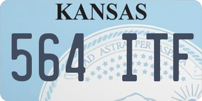 KS license plate 564ITF