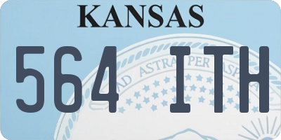 KS license plate 564ITH
