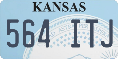 KS license plate 564ITJ