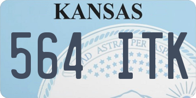 KS license plate 564ITK