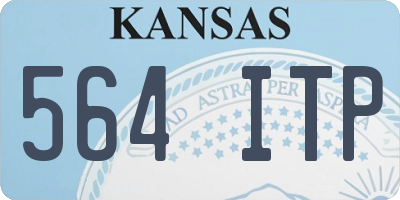 KS license plate 564ITP
