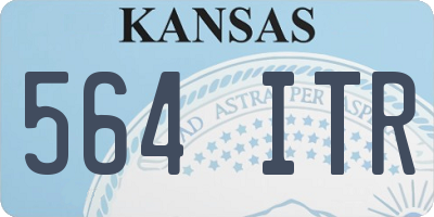 KS license plate 564ITR
