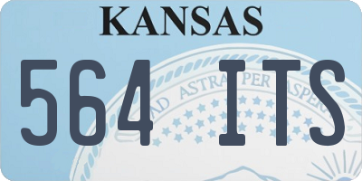 KS license plate 564ITS