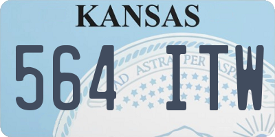 KS license plate 564ITW