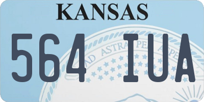 KS license plate 564IUA