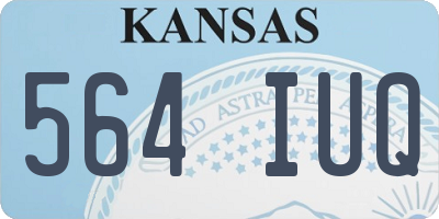 KS license plate 564IUQ