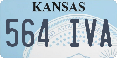 KS license plate 564IVA