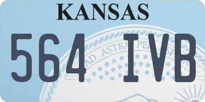 KS license plate 564IVB