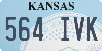 KS license plate 564IVK