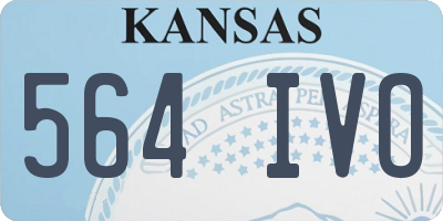 KS license plate 564IVO