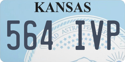 KS license plate 564IVP