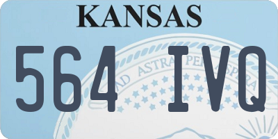 KS license plate 564IVQ