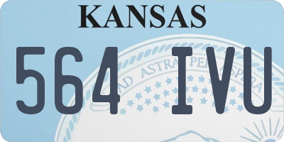 KS license plate 564IVU
