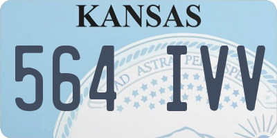 KS license plate 564IVV