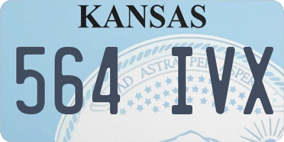 KS license plate 564IVX