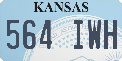 KS license plate 564IWH