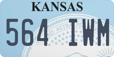 KS license plate 564IWM