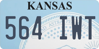 KS license plate 564IWT
