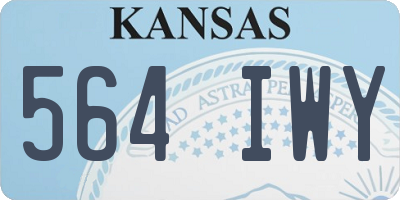 KS license plate 564IWY