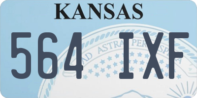 KS license plate 564IXF