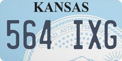 KS license plate 564IXG