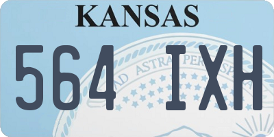 KS license plate 564IXH