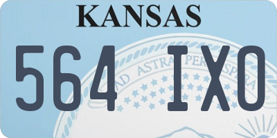 KS license plate 564IXO
