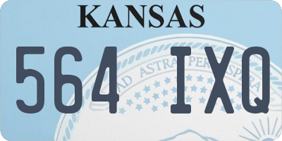 KS license plate 564IXQ