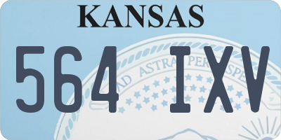 KS license plate 564IXV