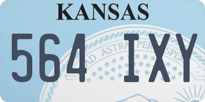 KS license plate 564IXY