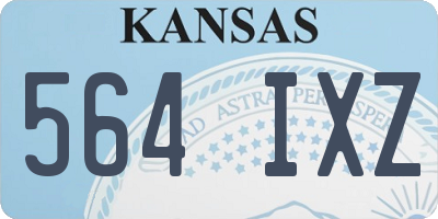 KS license plate 564IXZ