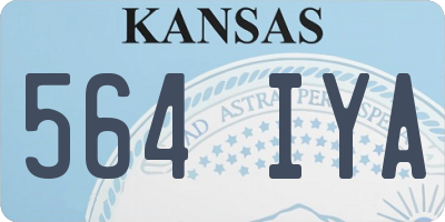 KS license plate 564IYA