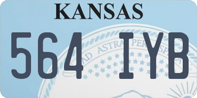 KS license plate 564IYB