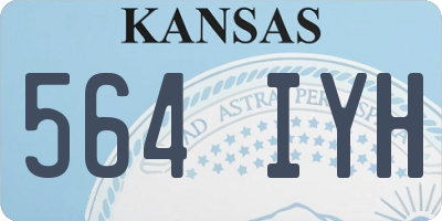 KS license plate 564IYH
