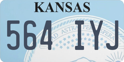 KS license plate 564IYJ
