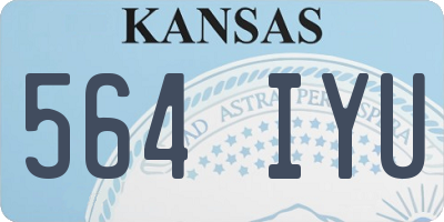 KS license plate 564IYU