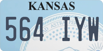 KS license plate 564IYW