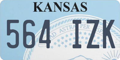 KS license plate 564IZK
