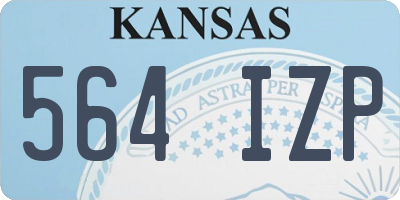KS license plate 564IZP