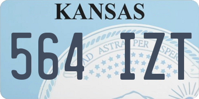 KS license plate 564IZT