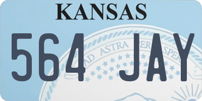 KS license plate 564JAY